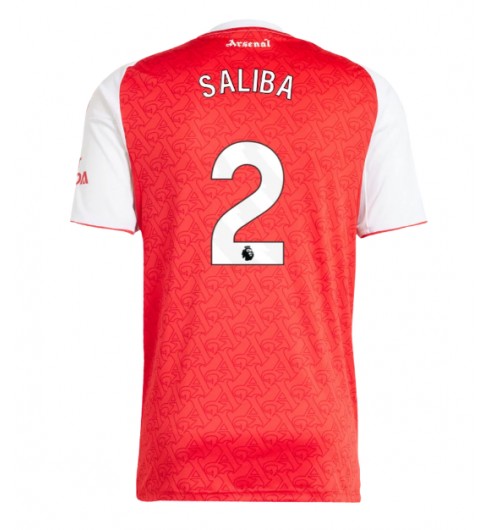 Arsenal William Saliba #2 Domácí Dres 2025-26 Krátký Rukáv Arsenal William Saliba #2 Domácí Dres 2025-26 Krátký Rukáv